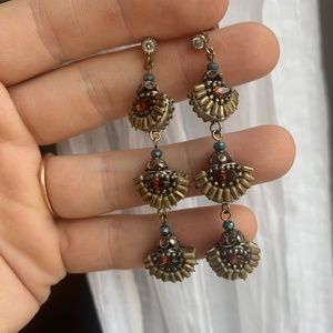 Beaded dangle earrings